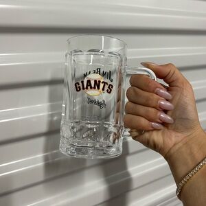 San Francisco Giants Acrylic Mugs Set of 2 Jim Beam Logo NWT Official MLB